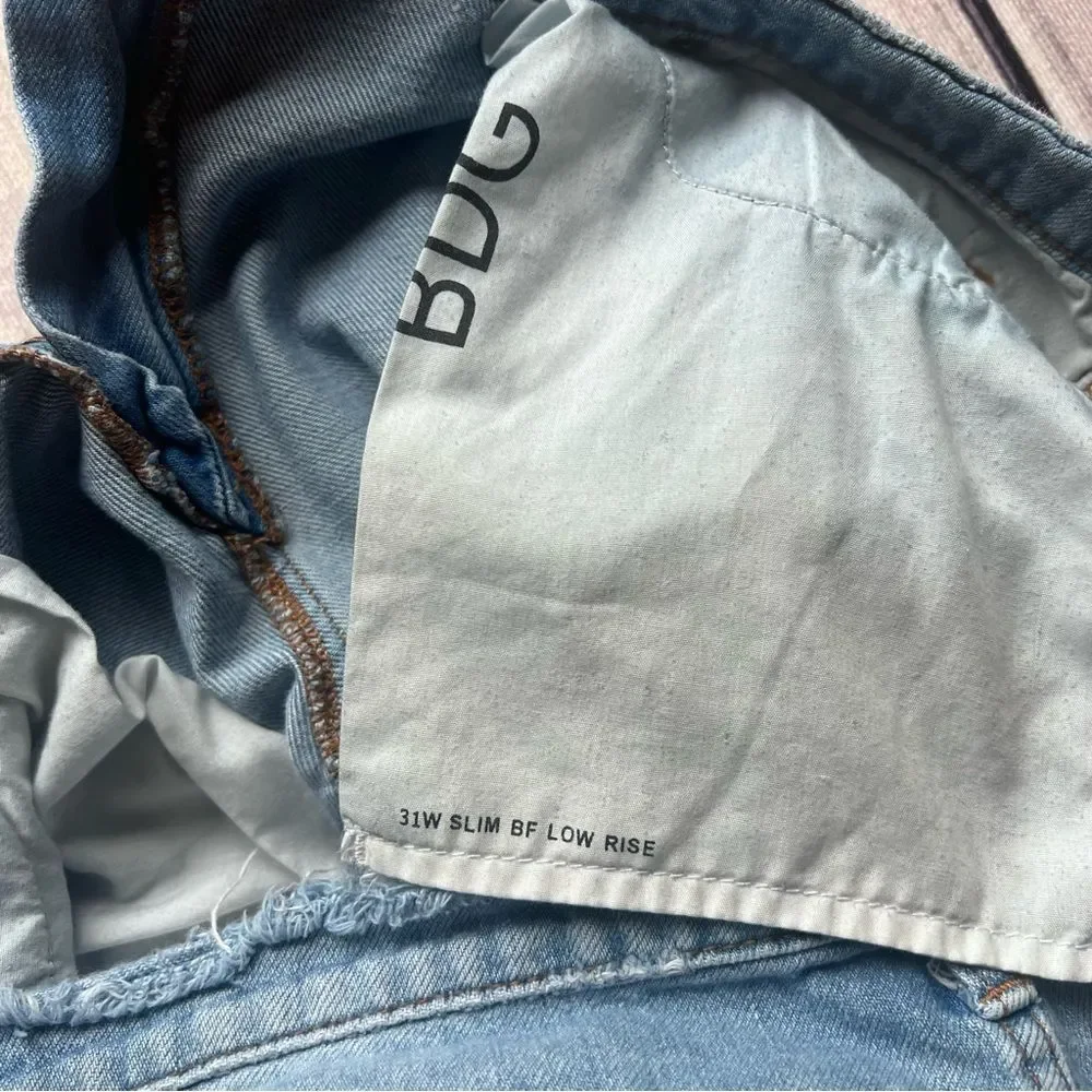 Urban Outfitters BDG Patchwork Distressed Slim Boyfriend Jeans